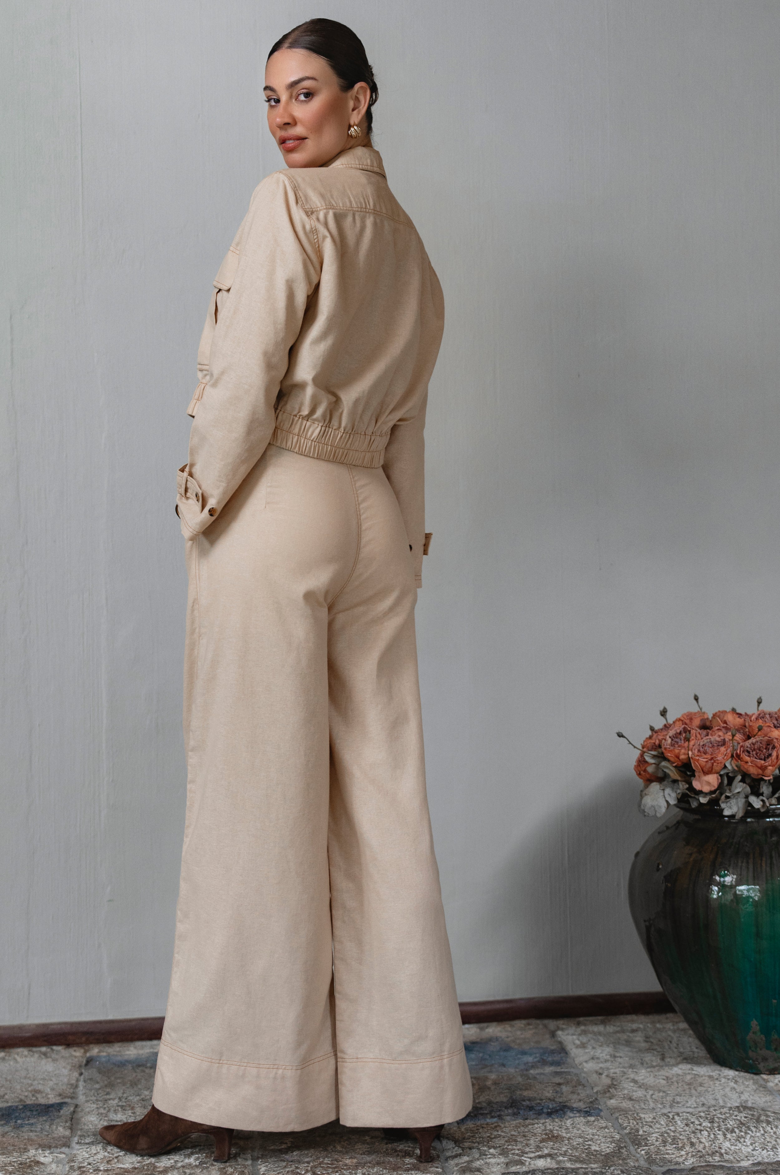 Orion Wide Leg Linen Pants