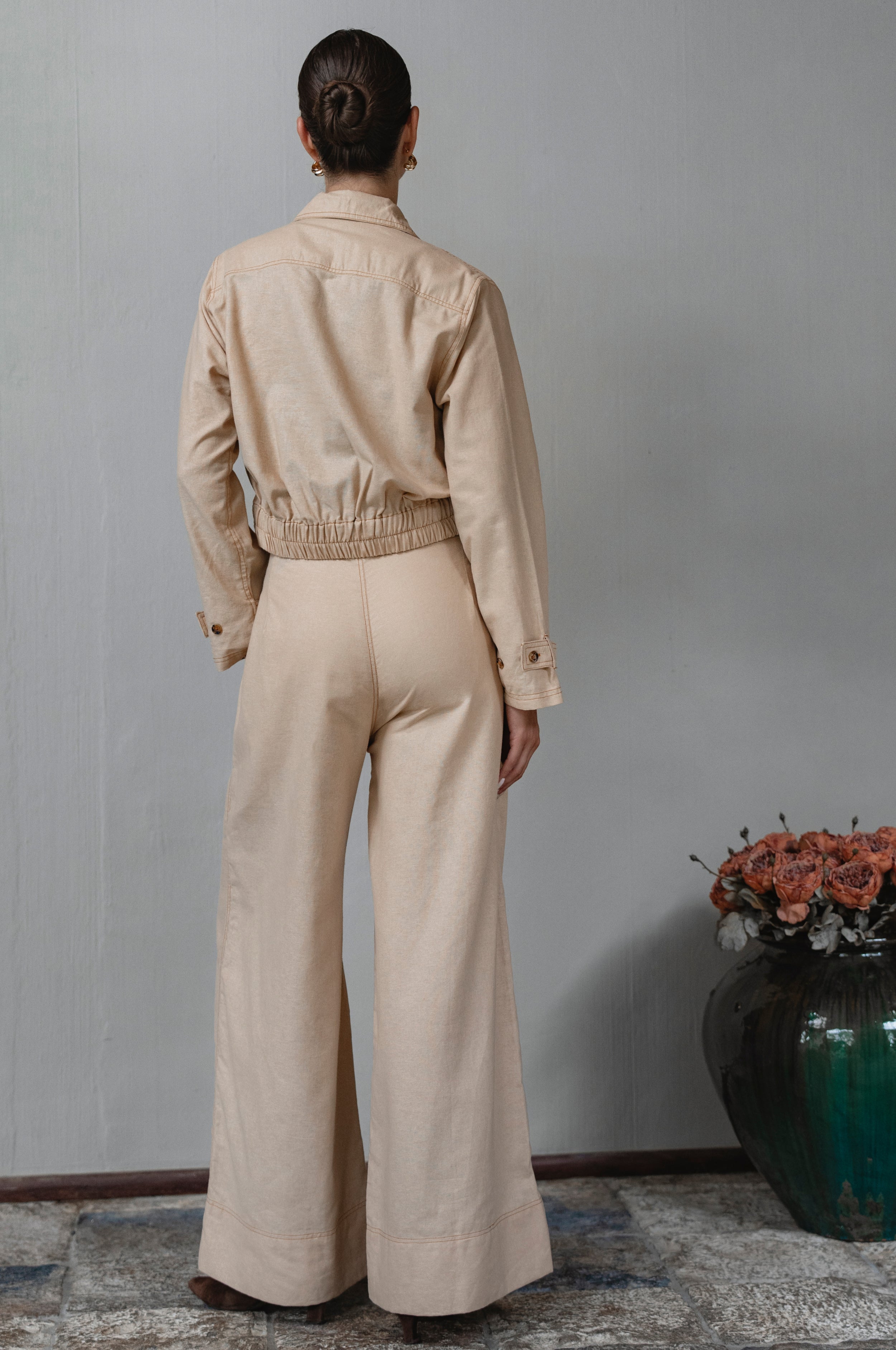 Orion Wide Leg Linen Pants