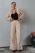 Orion Wide Leg Linen Pants-0