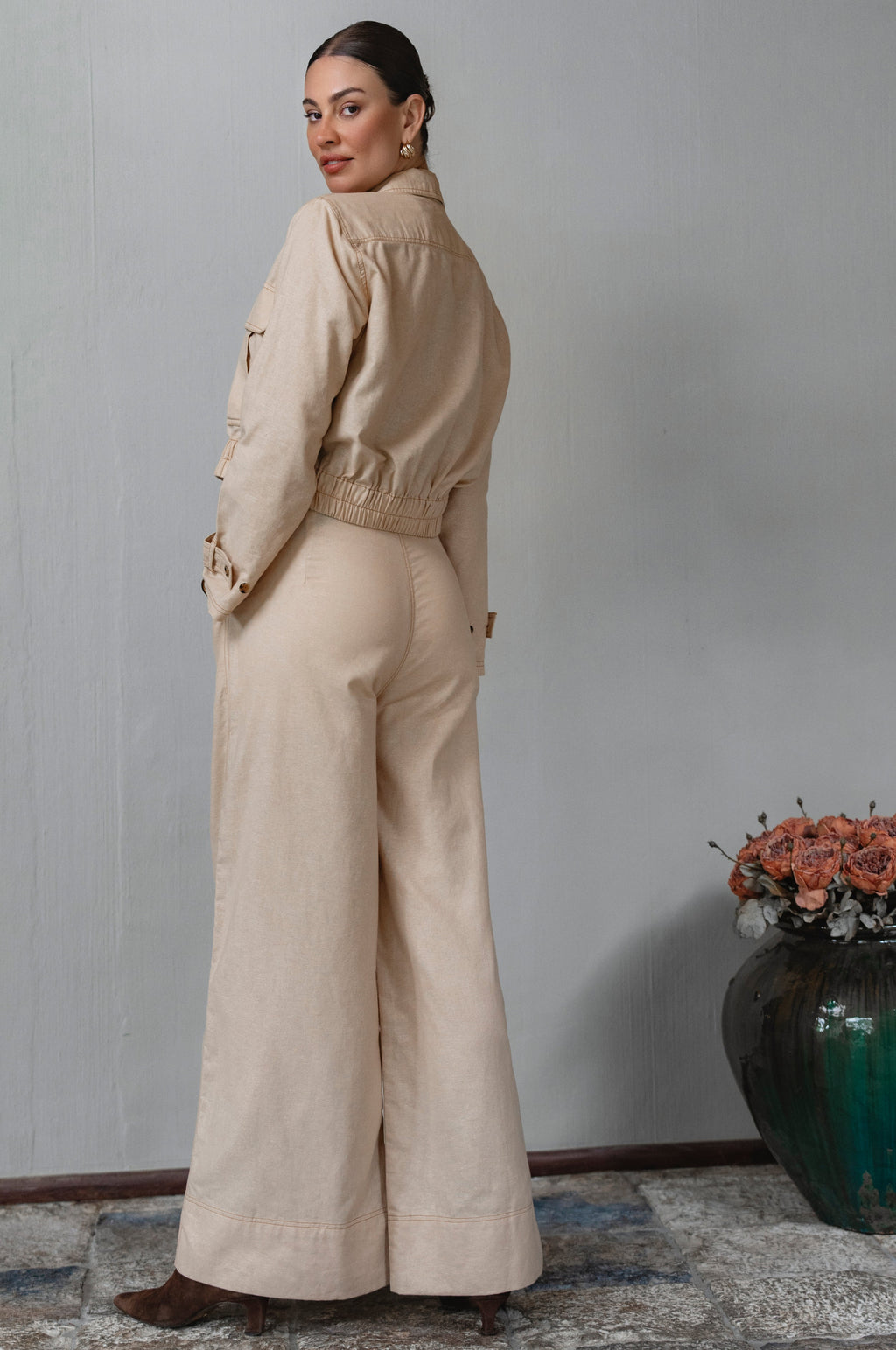 Orion Wide Leg Linen Pants